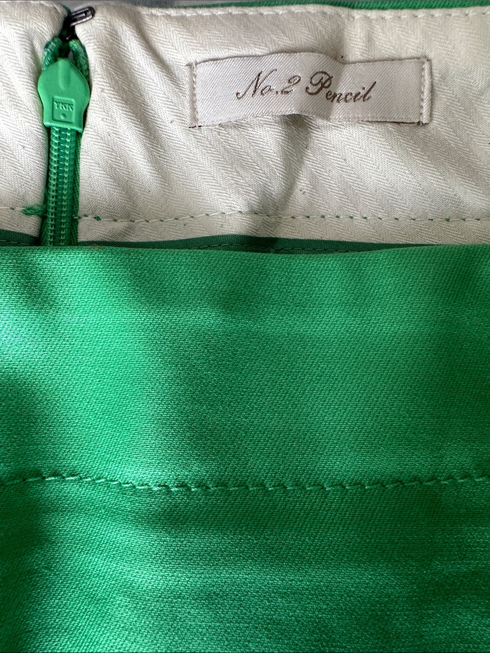 J. Crew - No. 2 Pencil Skirt in Spring Green - Picture 4 of 4